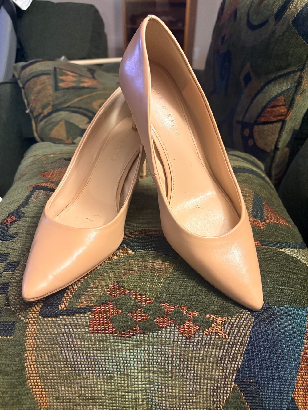 Kelly & Katie Nude Pointed-Toe Pumps